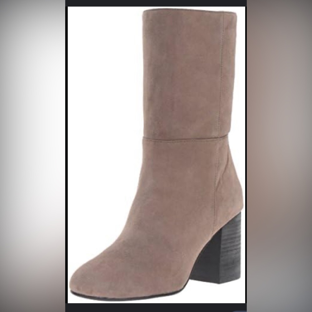 EILEEN FISHER Tan Suede Cinch Boots - sz 9